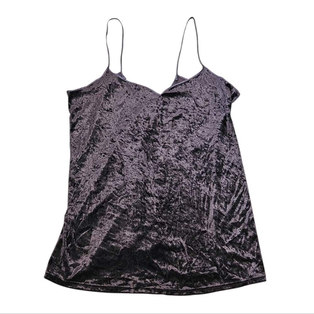 Vintage Velvet Slip Dress Purple Size Large
